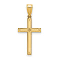 14k Cross Charm, 25 x 12 mm