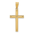 14k Cross Pendant, 29 x 15 mm