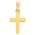 14k Cross Pendant, 21 x 10 mm