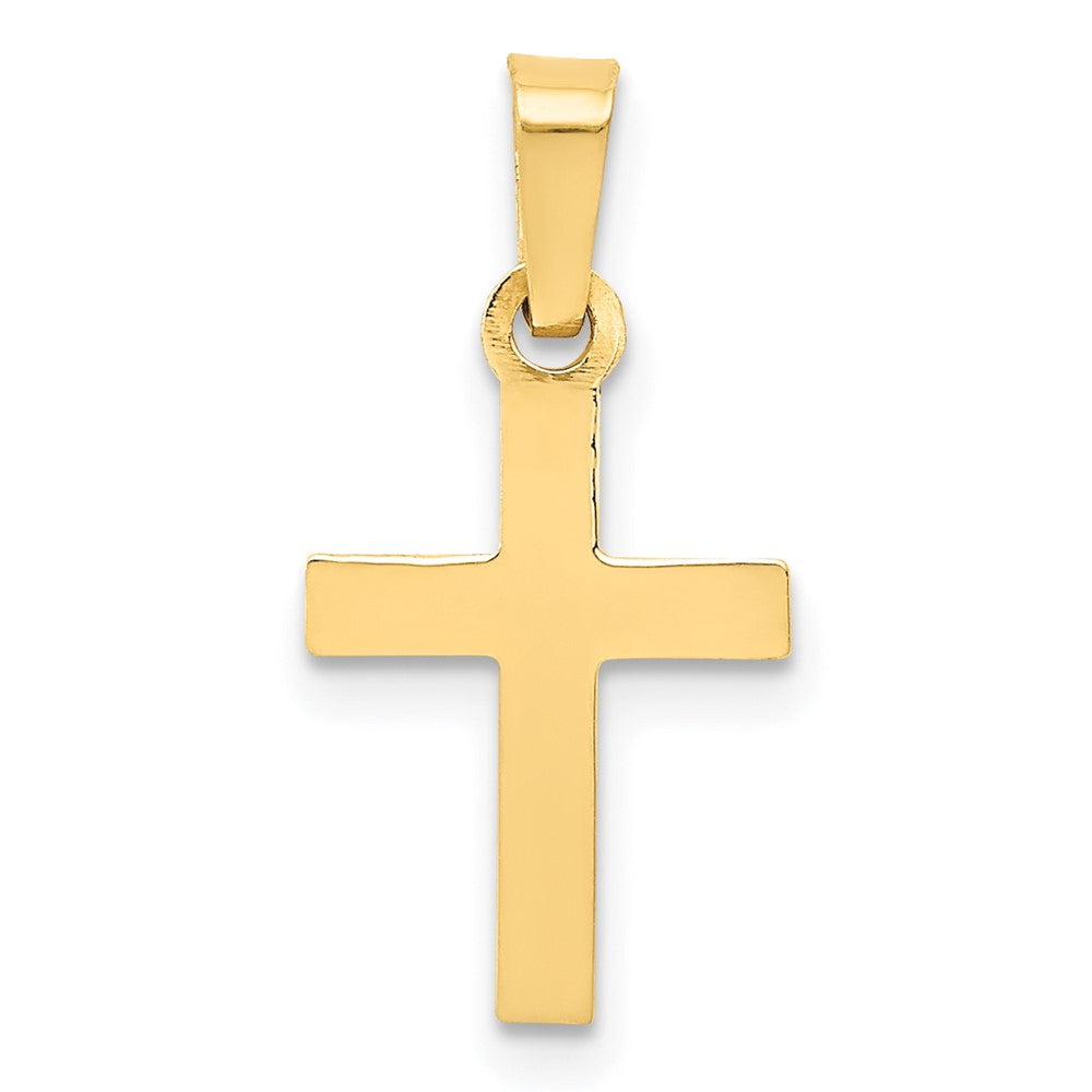 14k Cross Pendant, 21 x 10 mm