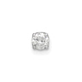 14k White Gold 1/5 carat Single Stud AA Diamond Earring, 0.2 ct, 5 x 4 mm