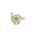 Charles Hubert 14k Gold-finish White Dial Pocket Watch