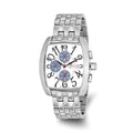 Mens Mountroyal Chronograph Stainless Steel White Calendar Watch