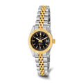 Ladies Charles Hubert IP-plated Two-tone 26mm Black Dial Watch
