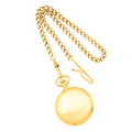 Charles Hubert Satin Gold-finish White Dial Pocket Watch