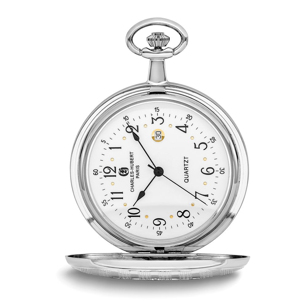 Charles Hubert Two-tone White Dial Pocket Watch