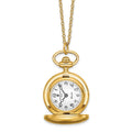 Ladies Charles Hubert Polished Gold-finish Brass Pendant Watch