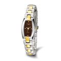 Ladies Charles Hubert IP-plated Stainless Steel Brown Dial 19x31mm Watch