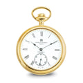 Charles Hubert IP-plated Stainless Open Face Pocket Watch