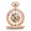 Charles Hubert Rose Gold-finish Brass Window Cover Pocket Watch