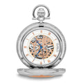 Charles Hubert Two-tone Rose Gold-finish Brass Pocket Watch