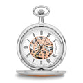 Charles Hubert Two-tone Rose Finish 17Jewel Brass Pocket Watch