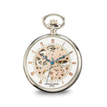 Charles Hubert Chrome-finish Brass Open Face Pocket Watch