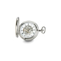 Charles Hubert Gold-finish Brass Two-tone Skeleton Dial Pocket Watch