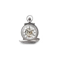 Charles Hubert Antique Chrome-finish Lion Crest Pocket Watch