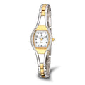 Charles Hubert Two-Tone Gold-finish White Dial Quartz Watch