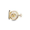 Charles Hubert Gold-finish Skeleton Dial Pocket Watch