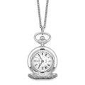 Charles Hubert Two-tone Floral Design Pendant Watch