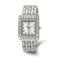 Ladies Charles Hubert Stainless Steel Crystal Bezel 27 x 32mm Watch