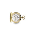 Charles Hubert Gold-finish Satin White Dial Day/Date Pocket Watch