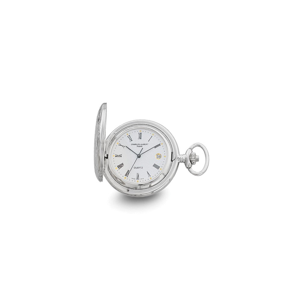 Charles Hubert Two-Tone White Dial Three Hands Pocket Watch
