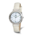 Ladies Charles Hubert Stainless Steel Leather Band 38mm Watch
