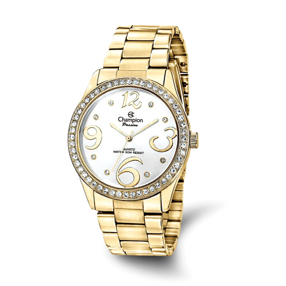 Champion Passion IP-plated Crystal Bezel Watch