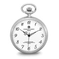 Charles Hubert Solid Stainless White Dial Full Face Pocket Watch