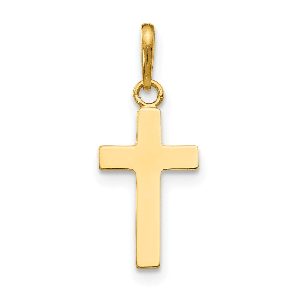 14k Childrens Cross Pendant, 20 x 8 mm