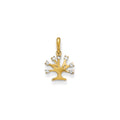 14k CZ Children's Tree Pendant