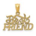 14k BEST FRIEND Pendant, 15 x 18 mm