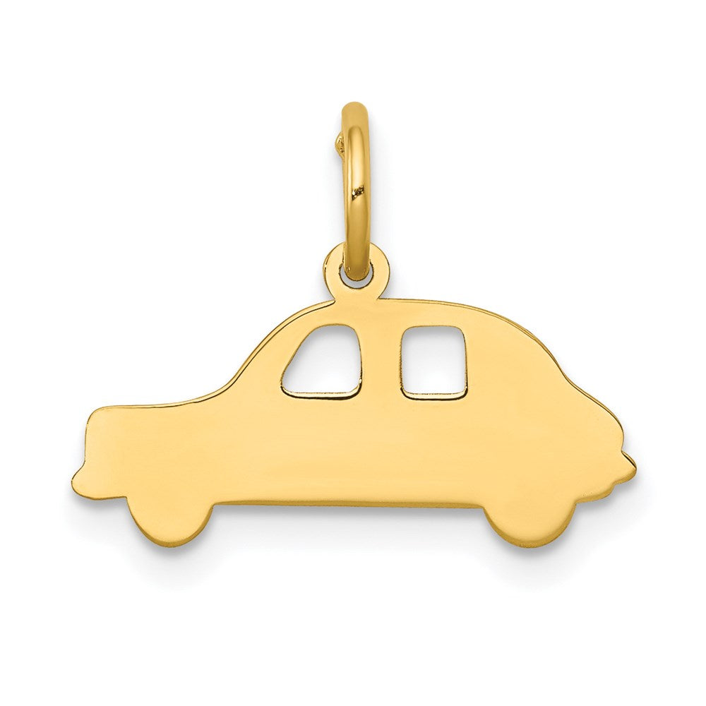 14k Compact Car Charm, 15 x 19 mm