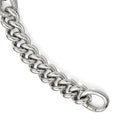 Sterling Silver CZ Polished Woven Bracelet, 7 x 15.25 mm